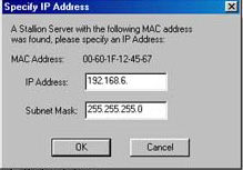 Specify IP Address